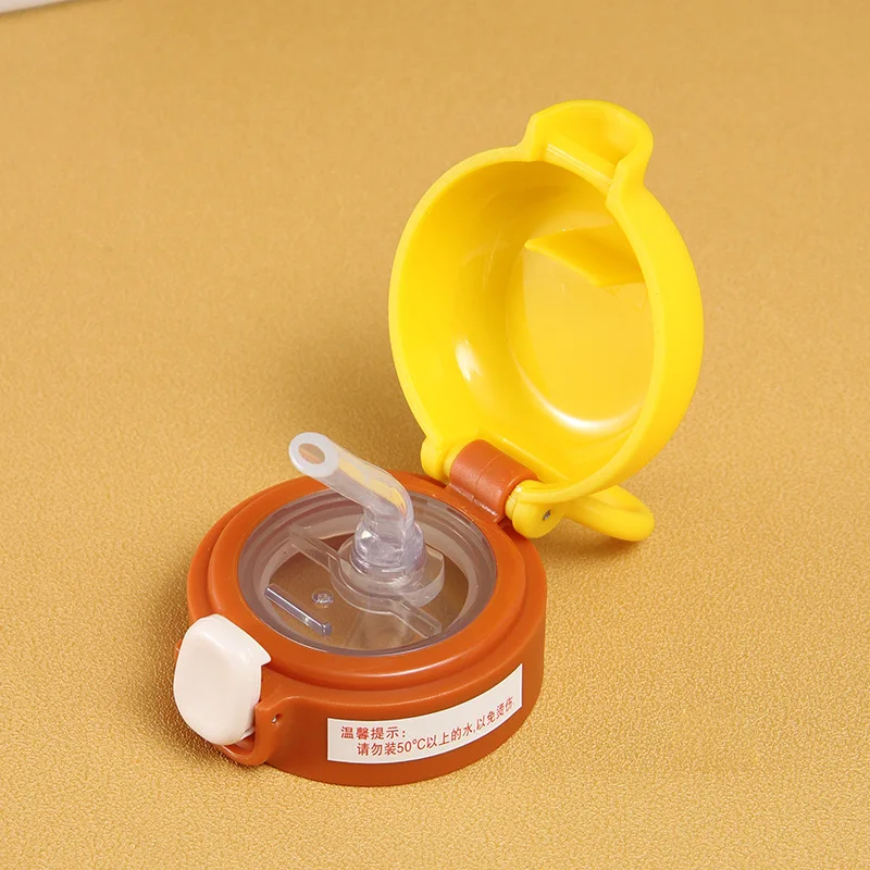 Cute Baby Feeding Cups Creative Cartoon With Straw Portable Feedings Bottle Leak Proof Kids Training Water Sippy Cup 420ML