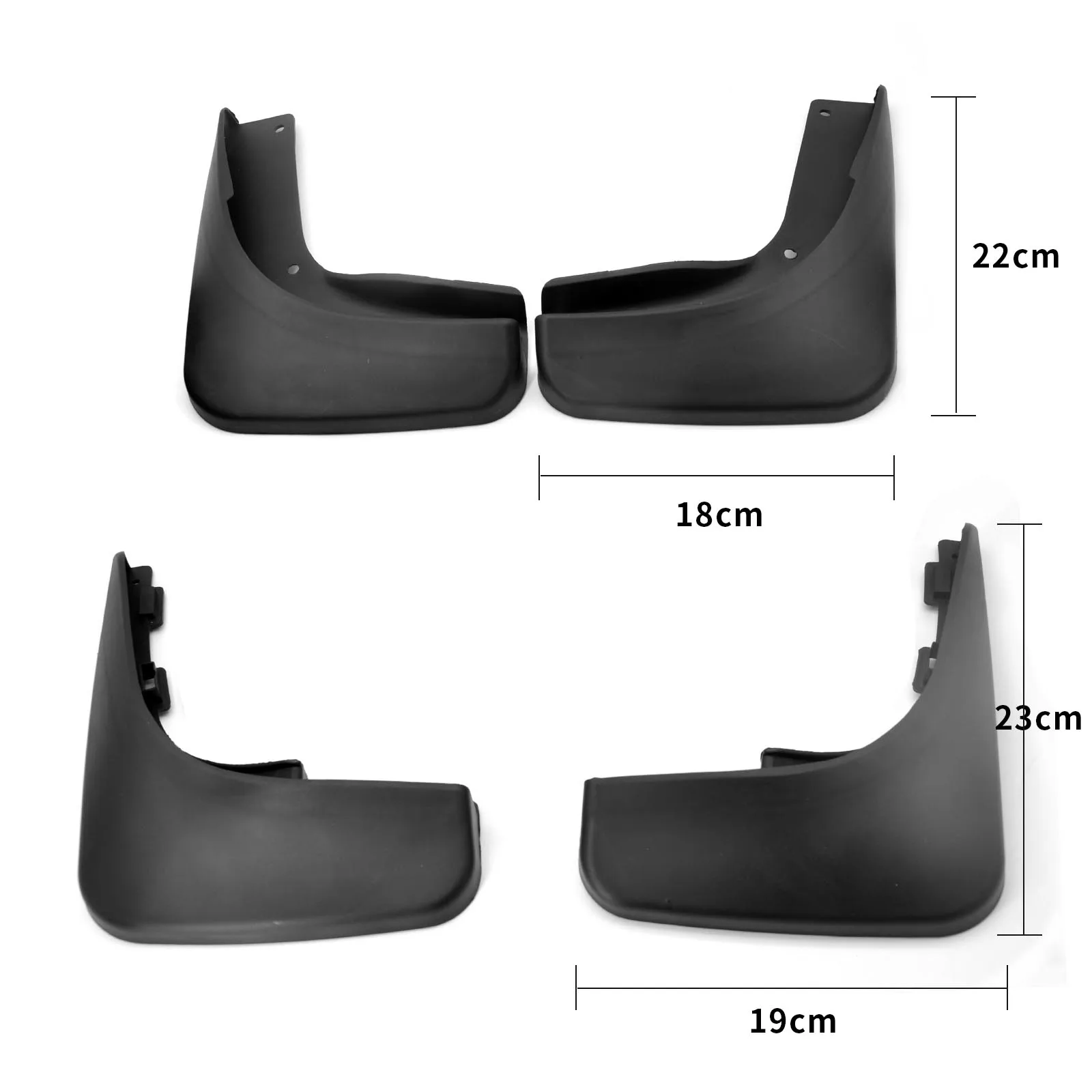 Set Molded Mud Flaps For Volkswagen VW Golf 6 Mk6 Hatchback 2009 2010 2011 2012 Mudflaps Splash Guards Front Rear Flap Mudguards