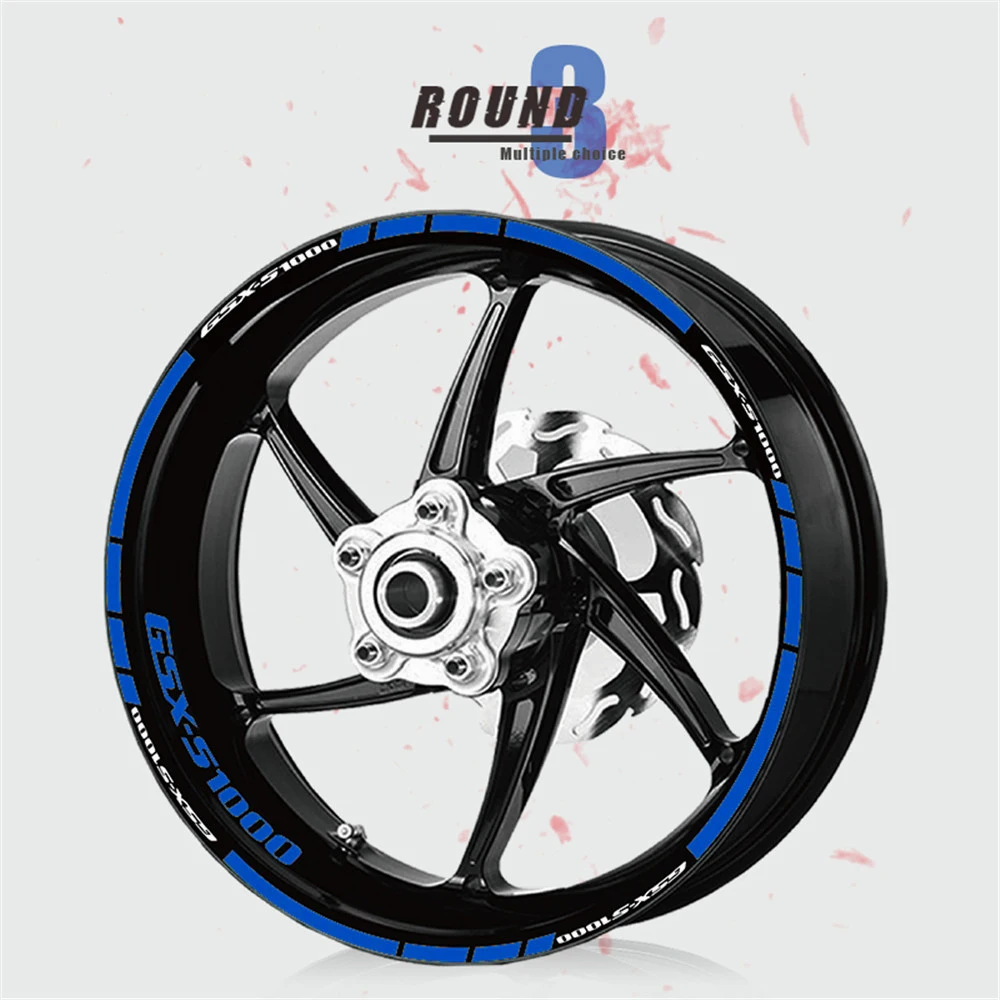 

Wheel sticker stripes Motorcycle stickers waterproof Rim logo sign reflective stickers for SUZUKI GSX-S1000 GSXS 1000 GSXS1000