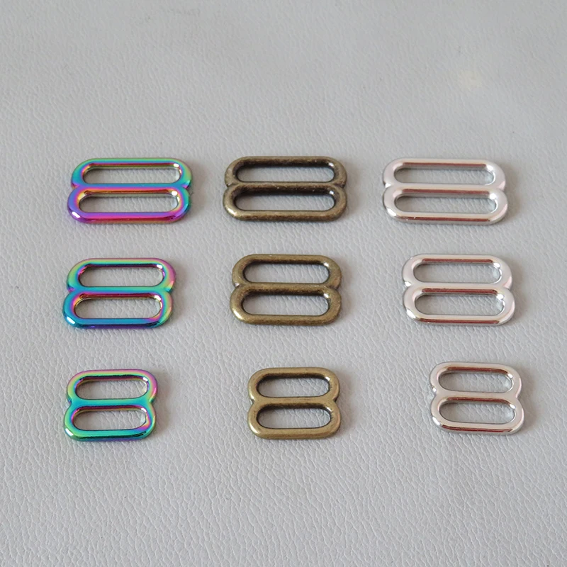 1PCS Zinc Alloy Metal Buckle Slider For Bag Accessory Adjuster Belt Loop Hardware Dog Collar Garment Harness Clasp High Quality