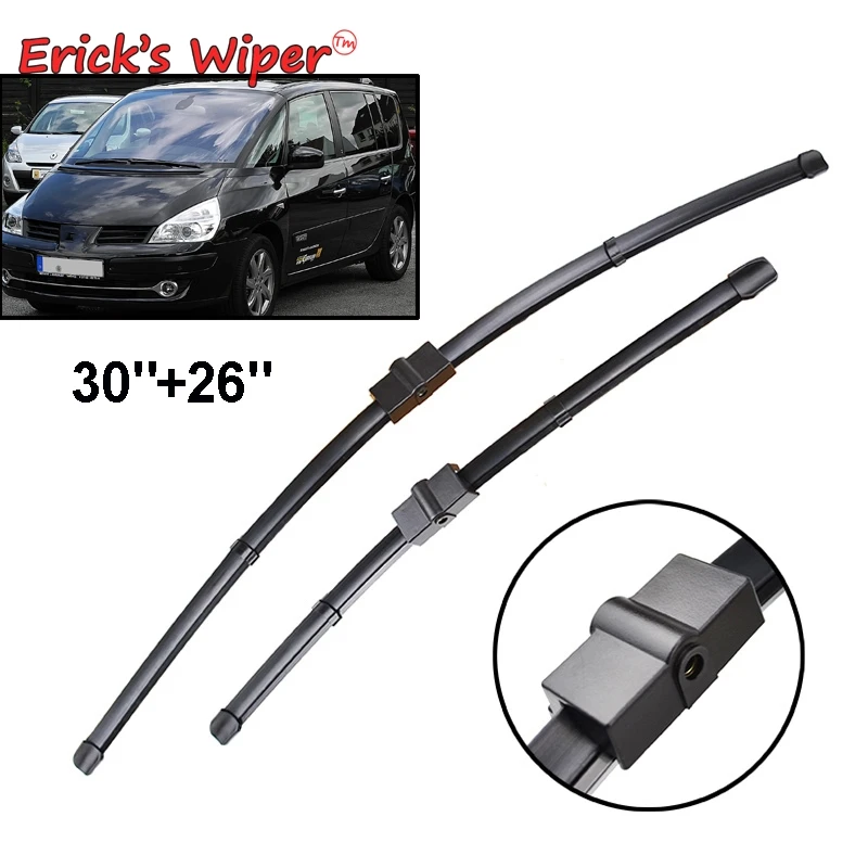 Erick's Wiper LHD & RHD Front Wiper Blades For Renault Espace 4 IV 2002 - 2014 Windshield Windscreen Window Rain Brushes 30