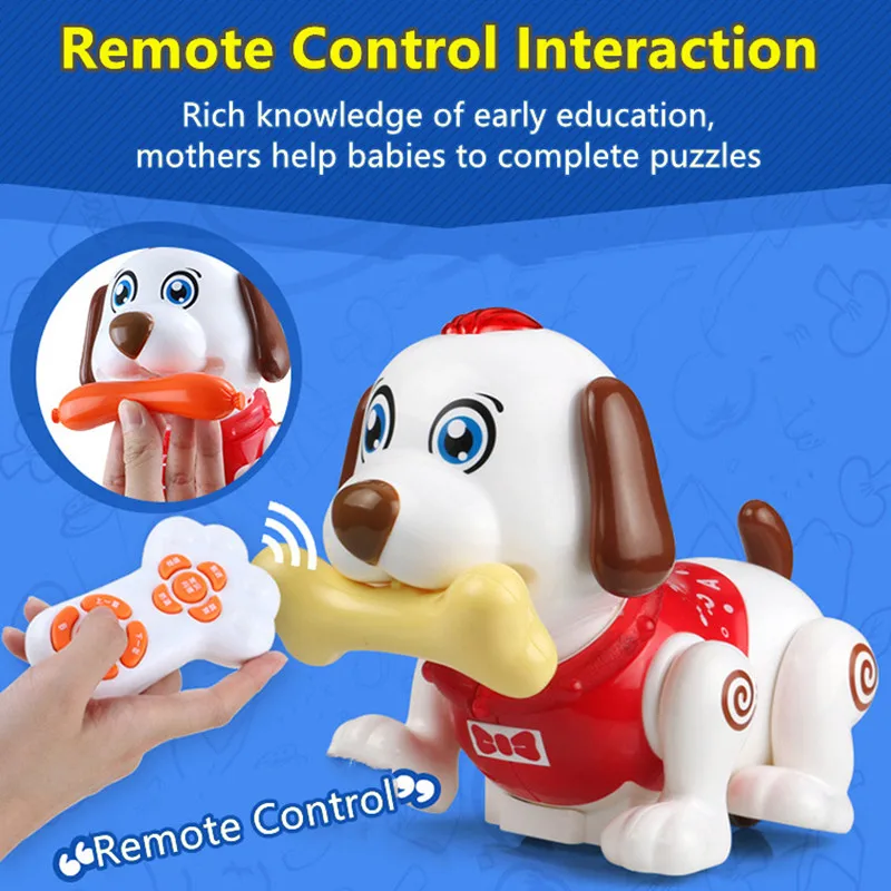 Control remoto inteligente para niños, juguete inteligente para perro, gato, Robot, Animal, juguete con baile en movimiento, juego con Sensor táctil