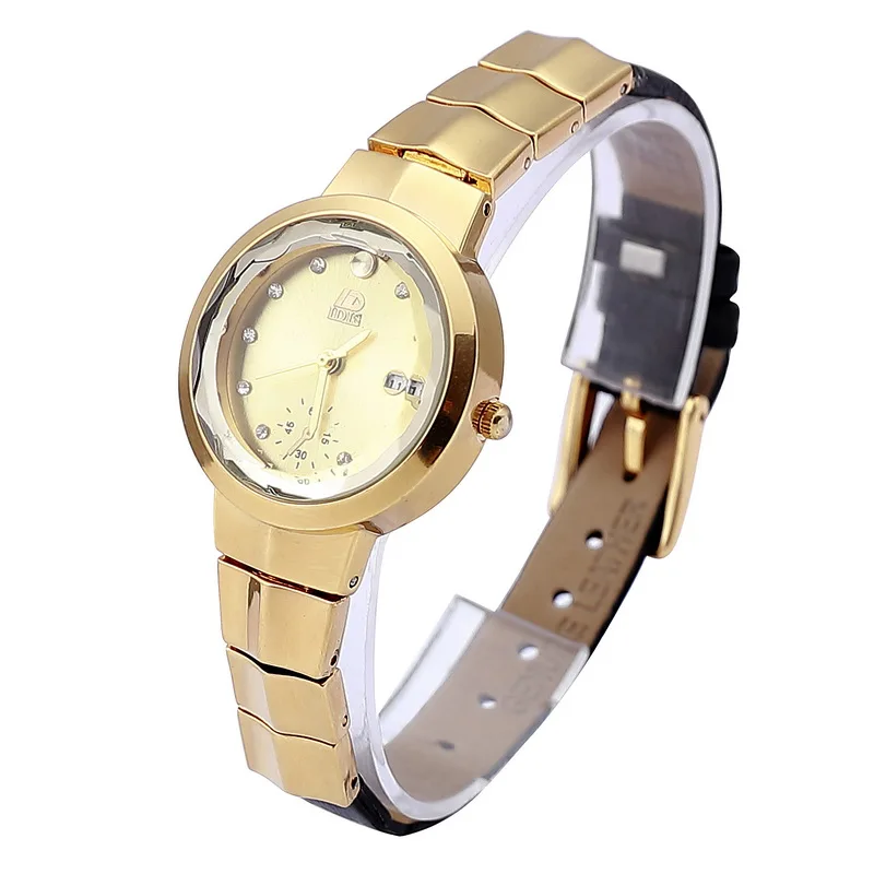 

2021 IDIS Leather Watches Fashion Luxury Business Quartz Ladies Wrist Watch For Women