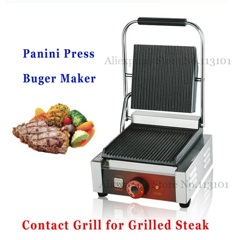 Electric Grill Griddle Sandwich Panini Press Grill Sandwich Maker Commercial Teppanyaki Barbecue Griddler