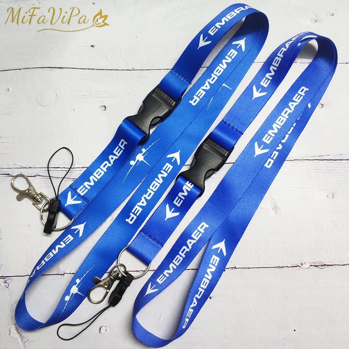 MiFaViPa Polyester Aviation Lanyards Boeing Neck Strap Chaveiro Key Chain Boeing llavero Lanyard Keychain for ID Card Pilot Gift