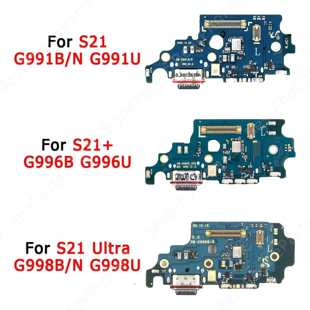 Usb Charge Board For Samsung Galaxy S21 Ultra Plus G998 G991 G996 Charging Port Plate Pcb Dock Connector Spare Parts