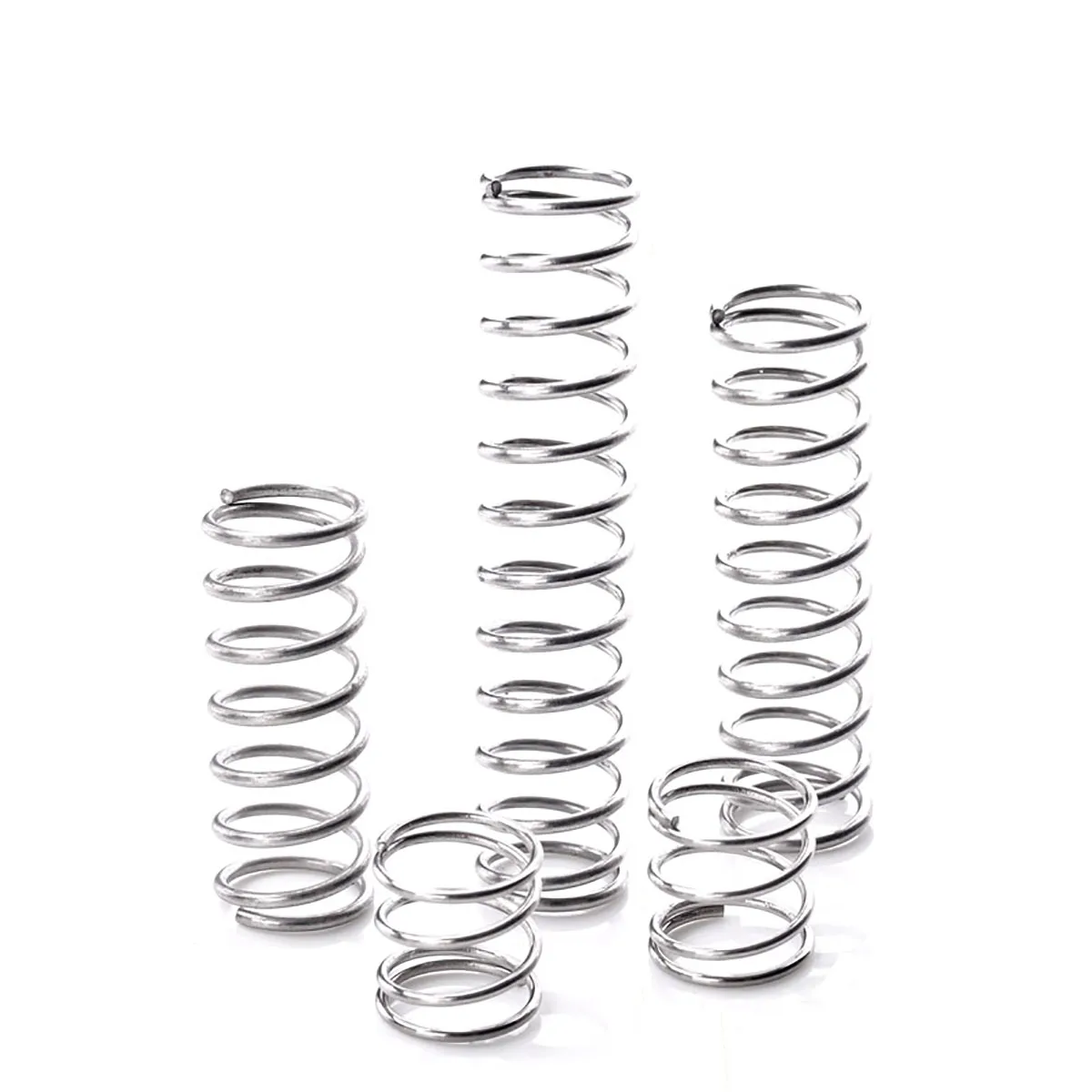 10Pc Zinc Plated Steel Compression Spring Wire Dia 0.8mm Y-Type Rotor Return Spring Pressure Spring OD 7mm-11mm  Length 10-100mm