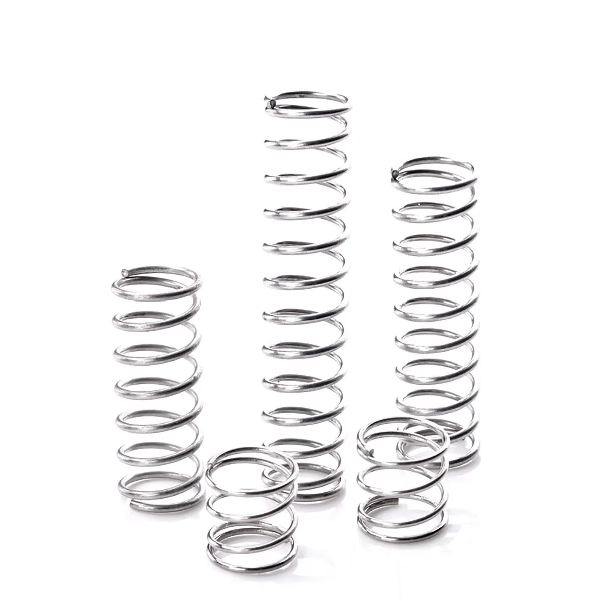 10pc Horgány plated Acél tömörítés Kibuggyan vezeték dia 0.8mm y-type Járókerék Felforgat Kibuggyan Sürgetés Kibuggyan OD 7mm-11mm  Hossz 10-100mm