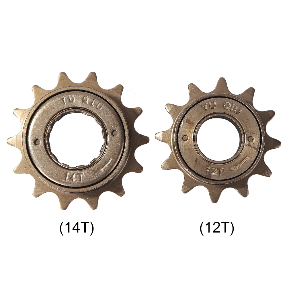 12/14/T Teeth Single Flywheel Speed Bicycle Freewheel Sprocket Gear Steel Bicycle Accessories Bike Freewheel