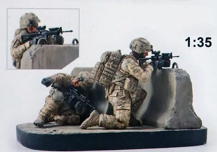 1/35 ancient in Afghanistan Counteroffensive with base    toy Resin Model Miniature resin figure Unassembly Unpainted