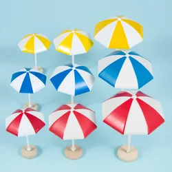 3 kolor plaża słońce Mini parasol miniaturowe pcv krajobraz Bonsai bajki Ornament nowoczesny domek dla lalek mikro element dekoracji krajobrazu dekoracje/M/L