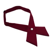 Girl Student Uniform Bow Tie Ties Solid Men's Women's Professional BowTie Women's Cross Day Cravat Prom Graduation Casual 4