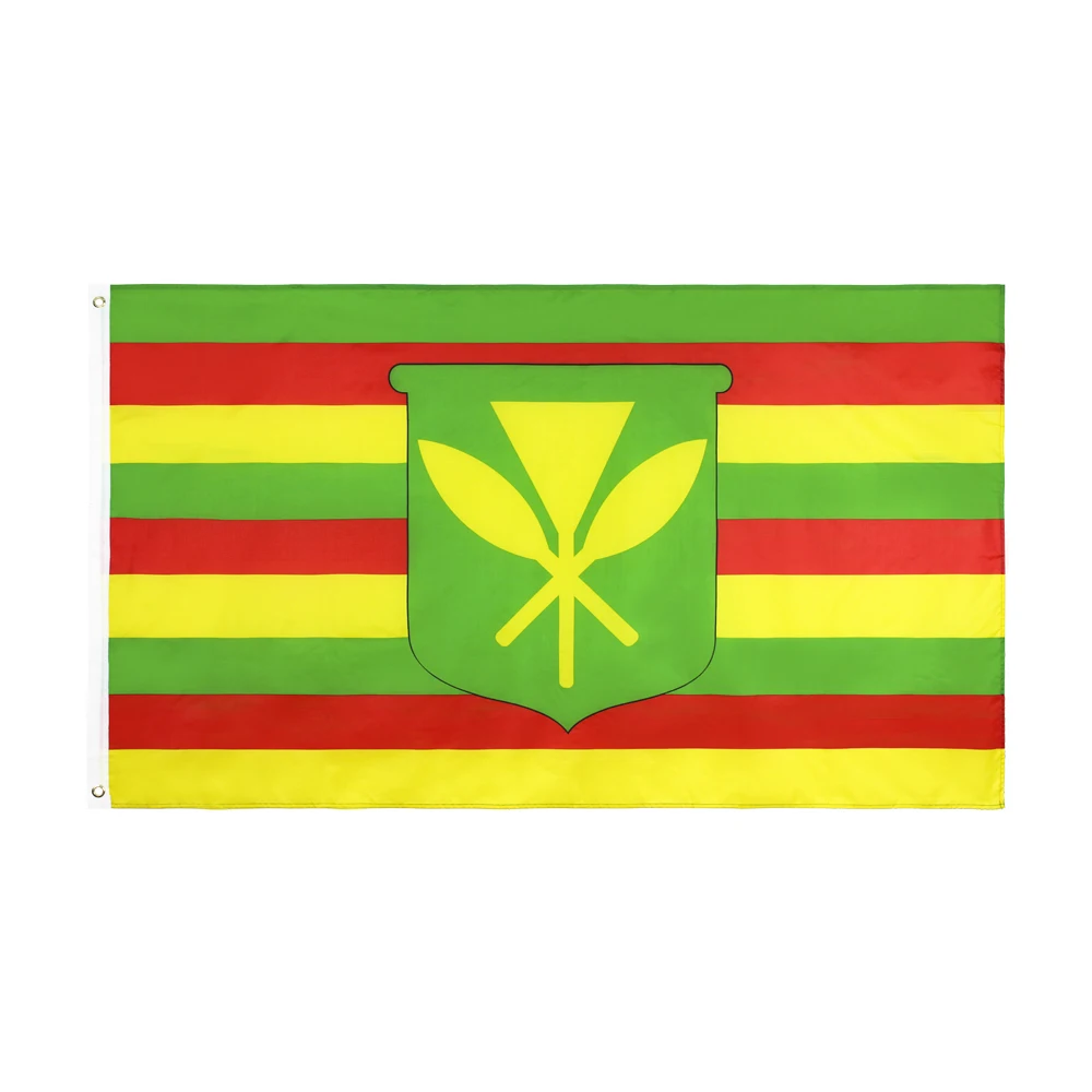 wholesale Hawaii Kanaka Maoli Flag 3' x 5'  Native Hawaiians Flags 90 x 150 cm Banner 3x5 ft