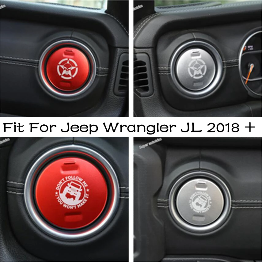 

Lapetus Metal Dashboard Air Conditioning AC Vent Outlet Cover Accessories Interior Trim Fit For Jeep Wrangler JL 2018 - 2022