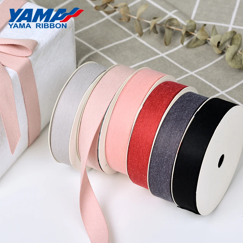 YAMA-Suede Printed Ribbons, 100% Polyester, Gift Decoration, Arts and Crafts, 6, 9, 16, 19, 25, 38mm, 100Yards