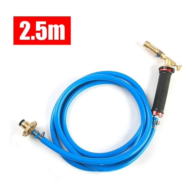 Full Copper Liquefied Gas Welding Torch 2.5m Hose Welding Gun Torch Kit  for Cooking Brazing Heating Repair Soldering Weld Tool