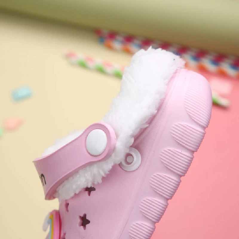 Winter Summer Unicorn Kids Beach Barefoot Cave Shoes Children Beach Sandals Toddler Boy Girl Indoor Home Slipper Cute Flip Flop