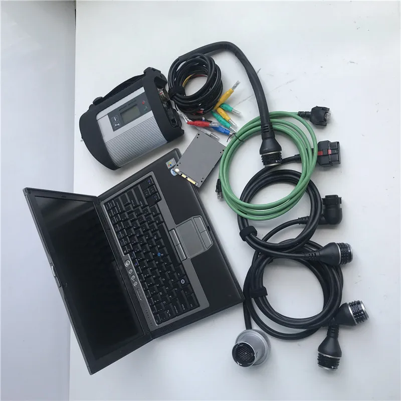 SD Connect C4 SSD HDD 06.2026v DTS in Laptop D630 (4GB RAM) win10 Diagnosis System for Mercedes car Scanner