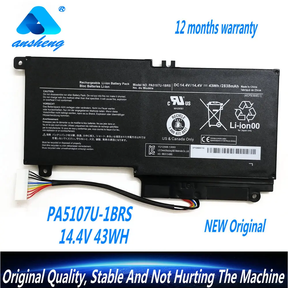 

Genuine PA5107U-1BRS Laptop Battery For Toshiba Satellite L45 L45D L50 S55 P55 L55 L55T P50 P50-A P55 S55-A-5275 S55-A5294