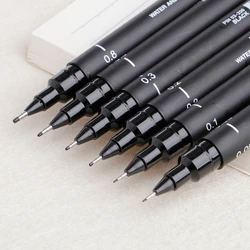 6pcs Drawing Pen Fine Line 005 01 02 03 05 08 Needle Point Painting Pens Drop shipping