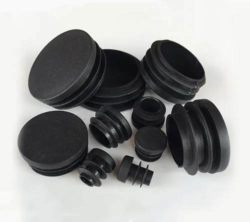 Imagen 2 del producto Tapas redondas de plástico negro de 12mm-76mm, junta de protección de tapón interno, tapas de cubierta de extremo de sellado de polvo para muebles de perno de tubería