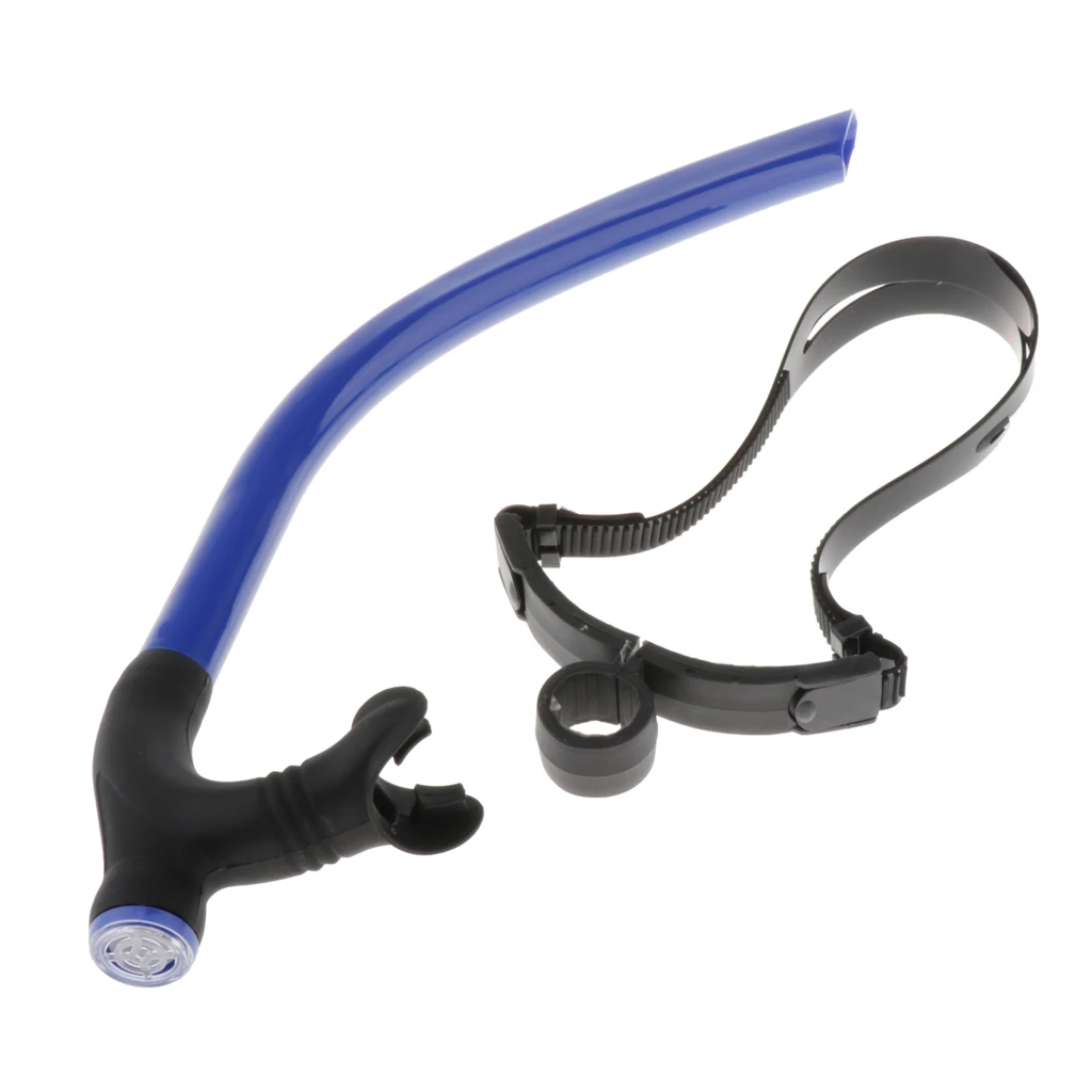 Swim Snorkel for Swimming Snorkeling Diving,  Air Breathing Tube,Purge Valve, Easy to Breath for Pool and Open Water