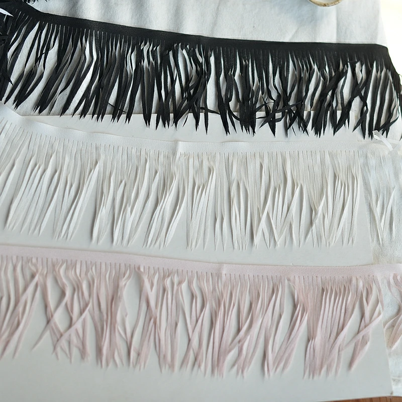 9.5cm Wide Chiffon Fringe, DIY Sewing Fringe, pink