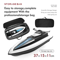 2.4GHz LSRC-B8 RC Speedboat With Storage Bag Waterproof Double Motor Model Electric High Speed Racing Portable Ship Toys for boy