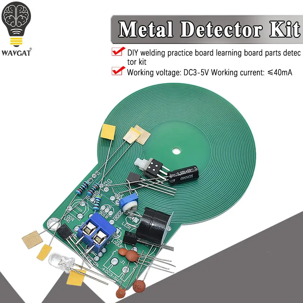 DIY Kit Metal Detector Kit Electronic Kit DC 3V-5V 60mm Non-contact Sensor Board Module DIY Electronic Part Metal Detector