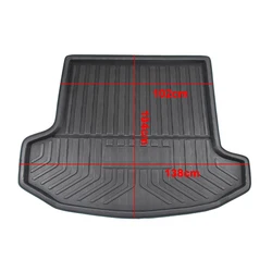 For SKODA Kodiaq 5/7 Seat Seater 2017 2018 2019 Matt Mat Floor Carpet Kick Pad Car Cargo Liner Boot Tray Rear Trunk Cover