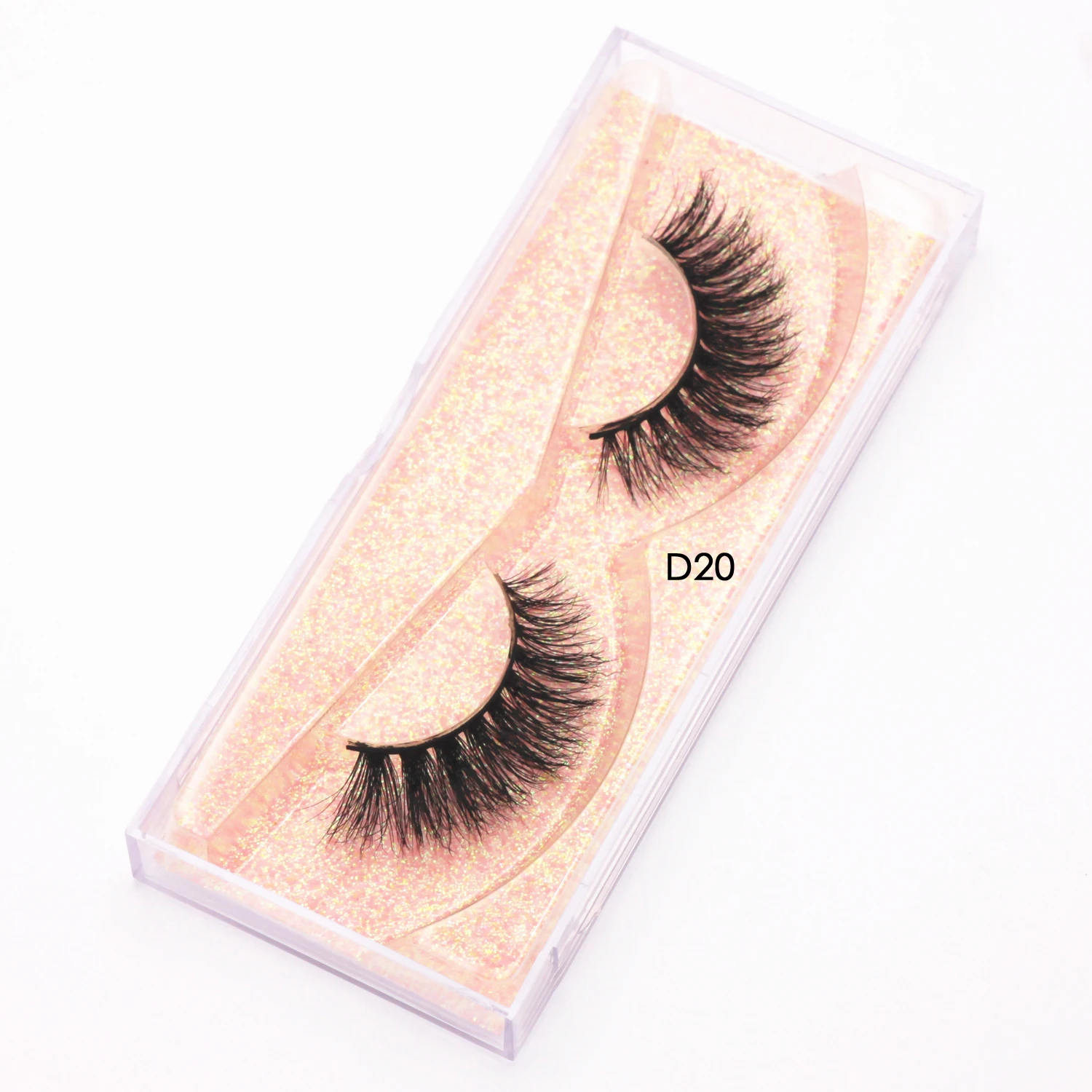 Wispy 3D Mink LashesธรรมชาติยาวFull Strip Lashesขนตาปลอมแบบใช้ซ้ําได้ยาวนานขนตาปลอมD20 แต่งหน้าปลอมMink Lash