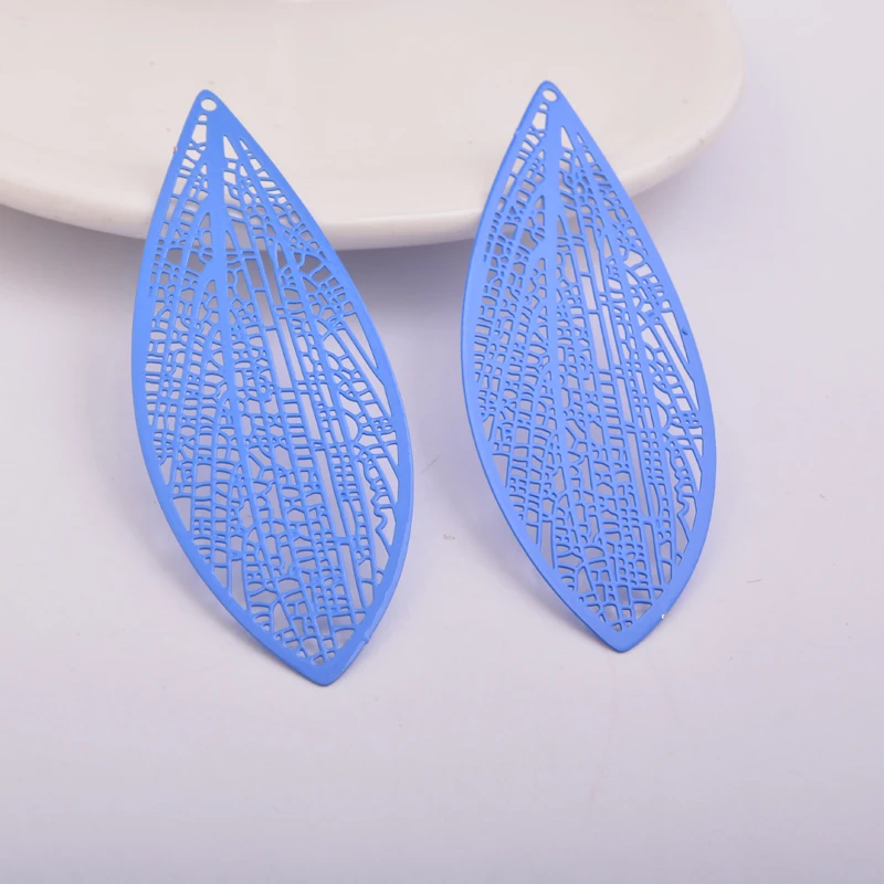 30 Stück AA3580 22*70mm Großer Ovaler Stempelanhänger aus Messing mit Filigran-Motiv, Wasserzeichen-Anhänger, Große Schmuck- und Ohrring-Accessoires – Detail 9