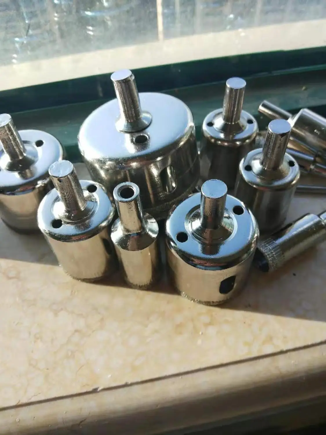 Wholesales 15Pcs 6-50mm Diamond Drill Bits Set Hole Saw Cutter Tool Glass Marble Granite Use for Glass, Marble, Tile or Granite