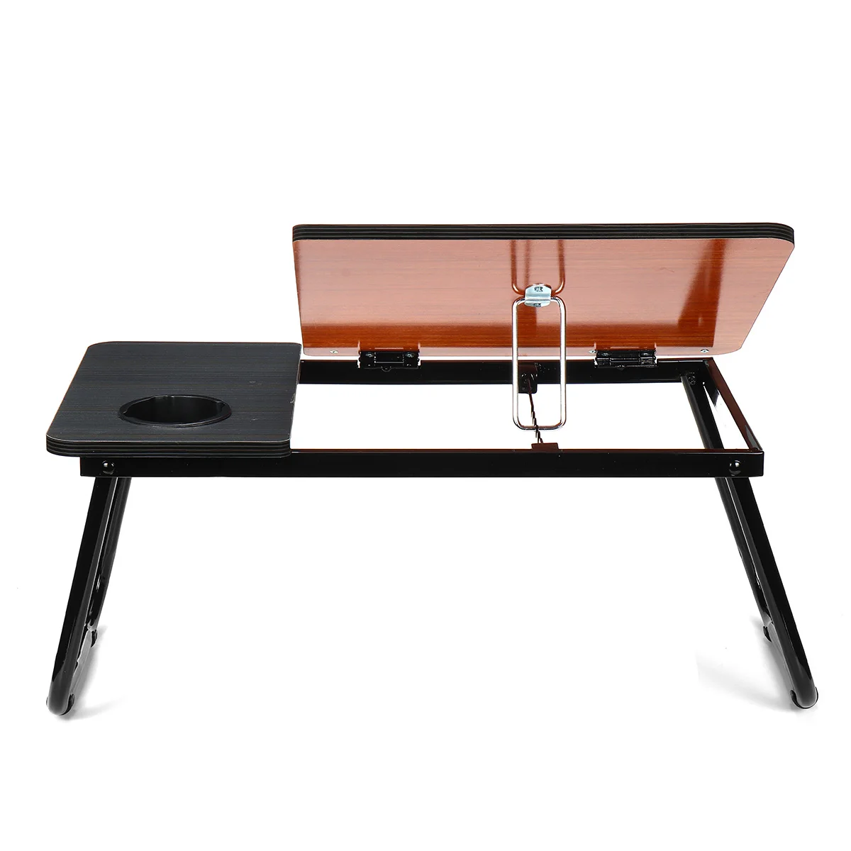 Adjustable Laptop Table for Bed Sofa Portable Notebook Tray Lap Tablet Computer Stand for Eating Writing Reading with Cup Holder