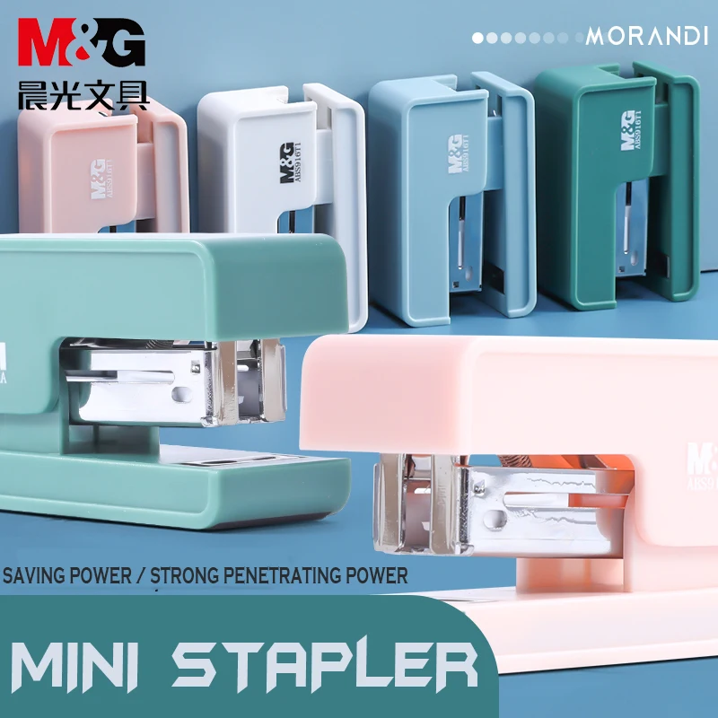 M&G Mini Stapler Machine With Staples 24/6 26/6 Samll Fashion Paper Stapler for Stationery Office Accessories School Supplies