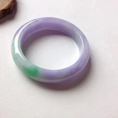 

zheru jewelry natural Myanmar jadeite 54-64mm purple green bracelet elegant princess jewelry best gift