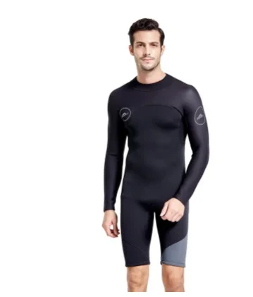 

SBART 3MM Neoprene Wetsuit Men Keep Warm Swimming Scuba Diving Bathing Suit Long Sleeve Triathlon Wetsuit for Surf Snorkeling