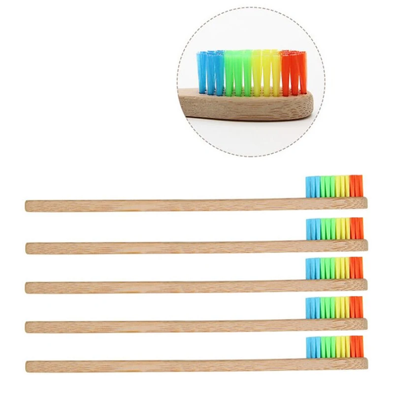 2-12PCS Bamboo Toothbrushes Soft Bristles Eco Friendly cepillo dientes bambu Oral Care Toothbrush clareador de dente