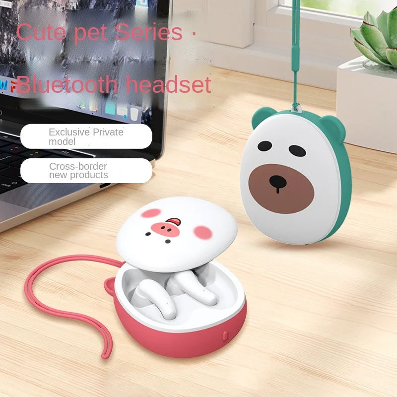 

Tws Bluetooth earbuds 5.1 LR22 wireless headphones audiophile cute cartoon headset pet girl gift stereo earphones