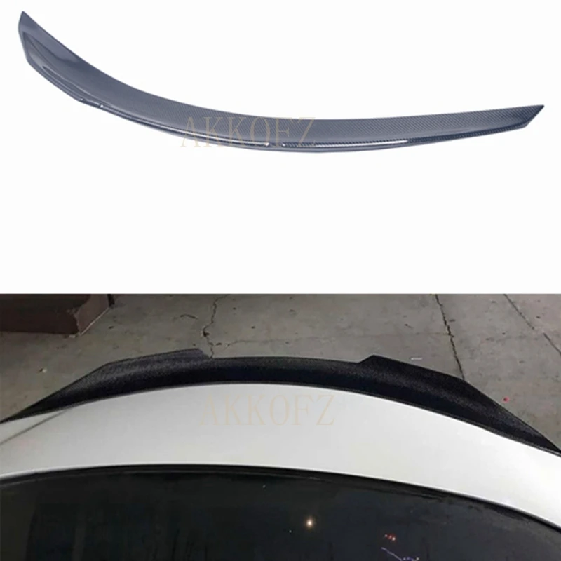 CF Carbon Fiber Rear Spoiler Suitable for Infiniti 2007-2013 G Series G37 coupe 2 Doors Black Unpainted Spoiler Auto Parts