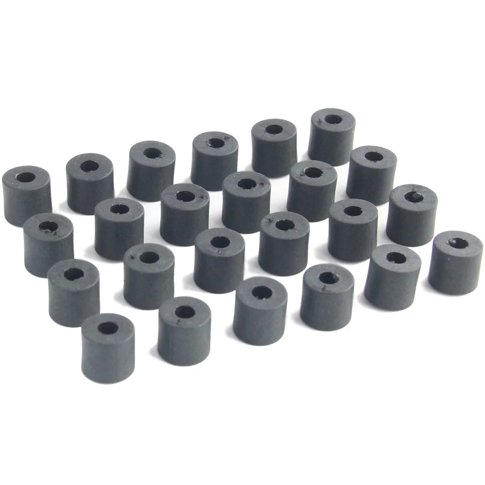 24pcs 11mm Thick Black Nylon Spacer O-Ring DIY Knife Sheath Holster Washer Spare Parts