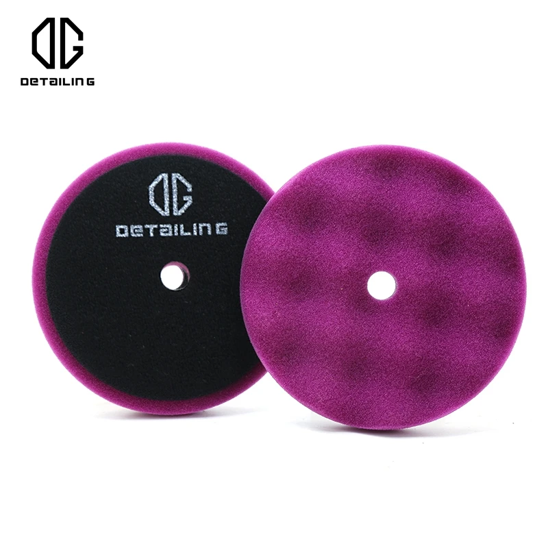 

DG 5 inch Car Detailing Wave Buffing Pad Convex Purple Cutting Foam Polishing Pad