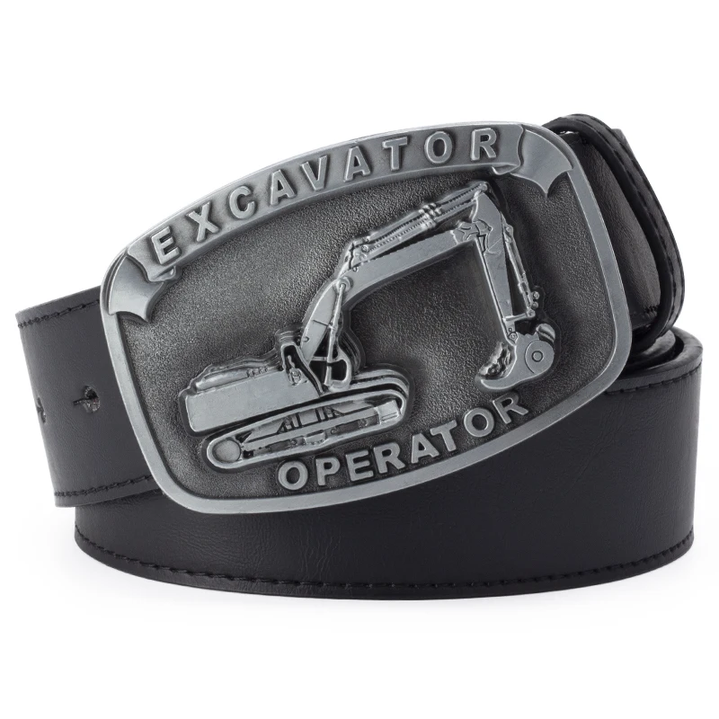 Excavator Buckle Work Professional Accessories Decorative Belt Bulk Leisure Men Joker