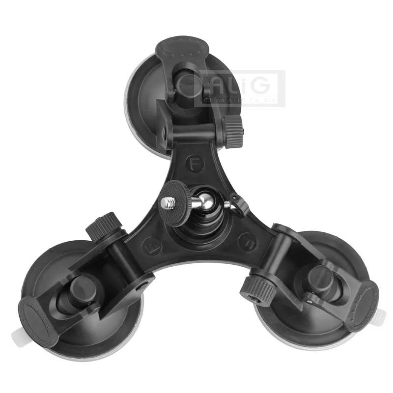 Acessórios do carro ventosa montagem titular base conjunto para gopro hero 7 6 5 4 3 + 3 sj4000 sj5000 wifi mini filmadora