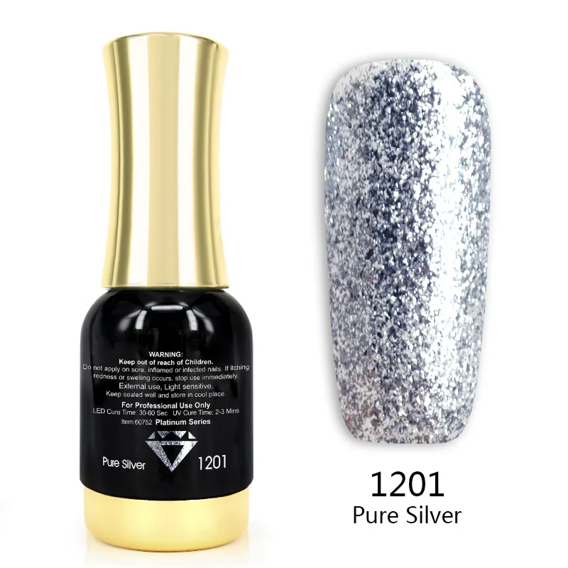 Venalisa Super Color Gel Varnish 12ml Diamond Shining Glitter Sequin Starry Platinum Nail Enamel Long Lasting Time Gel Polish