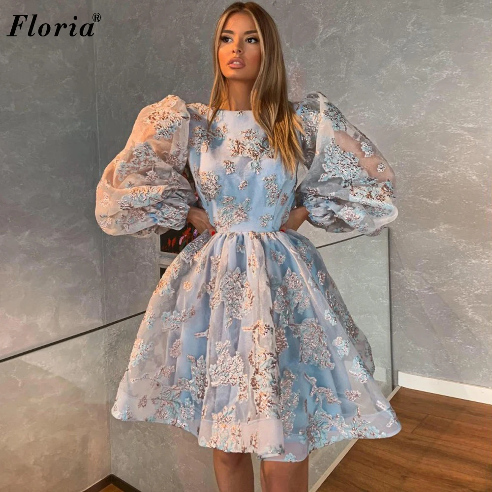 

Haute Couture Long Sleeves Celebrity Dresses Short Runaway Red Carpet Dresses For Women Pageant Gowns Vestidos De Fiesta