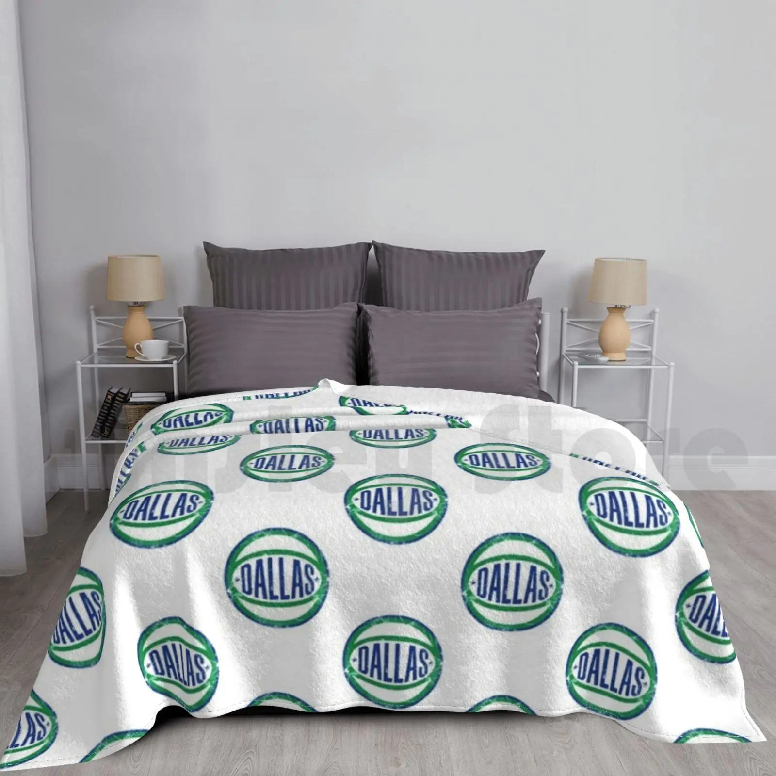 Dallas Retro Ball-White Blanket Fashion Custom Mavs Dirk Nowitzki Dirk Nowitzki Luka Doncic Luka Doncic