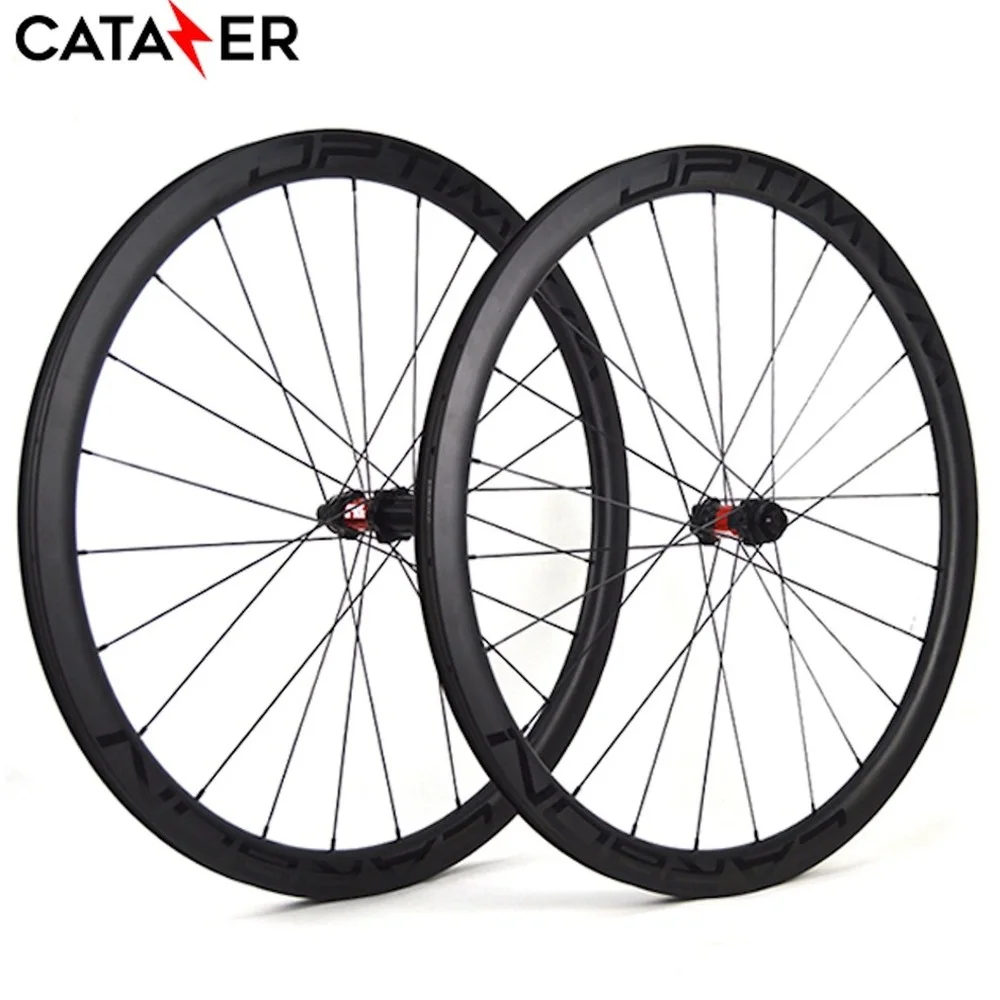 

CATAZER 700C Road Disc Brake Wheelset Carbon Wheels Gravel CX T800 1250g UCI Carbon Rim Center Lock or 6-blots 9-11S/XDR/MS 12S