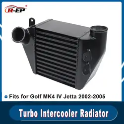 Intercooler Radiator Fit for VW Golf MK4 IV Jetta 2002-2005 Aluminum Bar Plate Structure Radiator Turbo