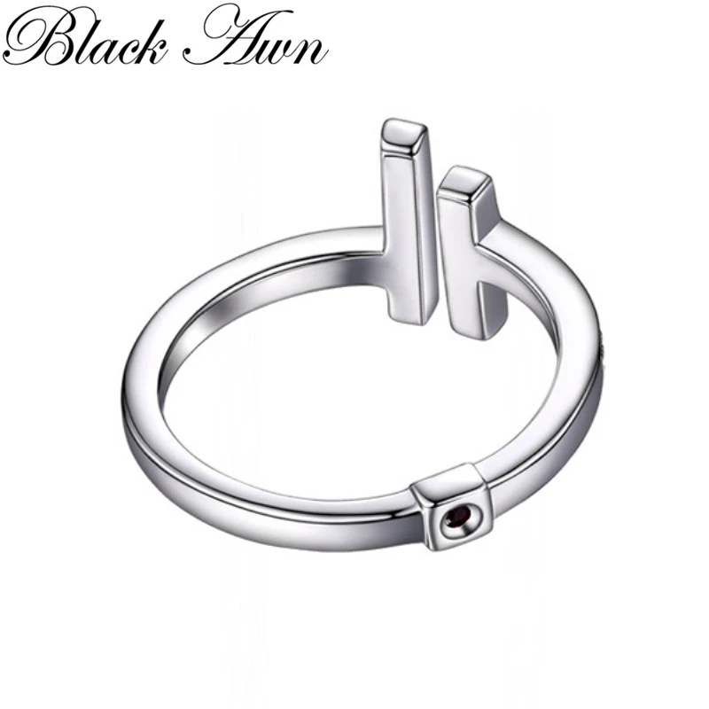 BLACK AWN 2024 New Silver Color Open Rings for Women Elegant Wedding Ring Sterling Silver Jewelry G101